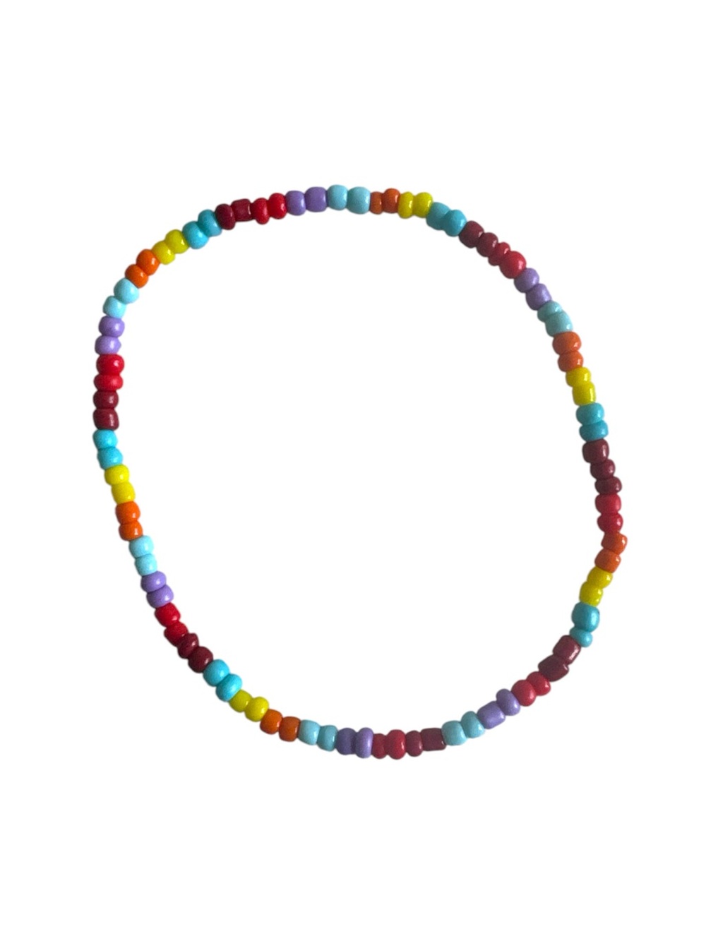WOMEN’S Multicolor Beaded Stretch Ankle Bracelet